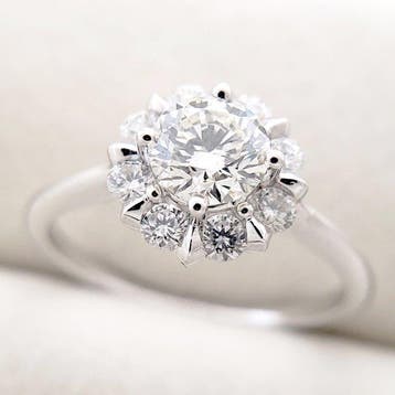 Ring - 18 karaat Witgoud - 0.77ct. tw. Diamant (Natuurlijk)