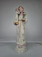 Statue, Saint Joseph and child - 38.5 cm - biscuit de, Antiquités & Art