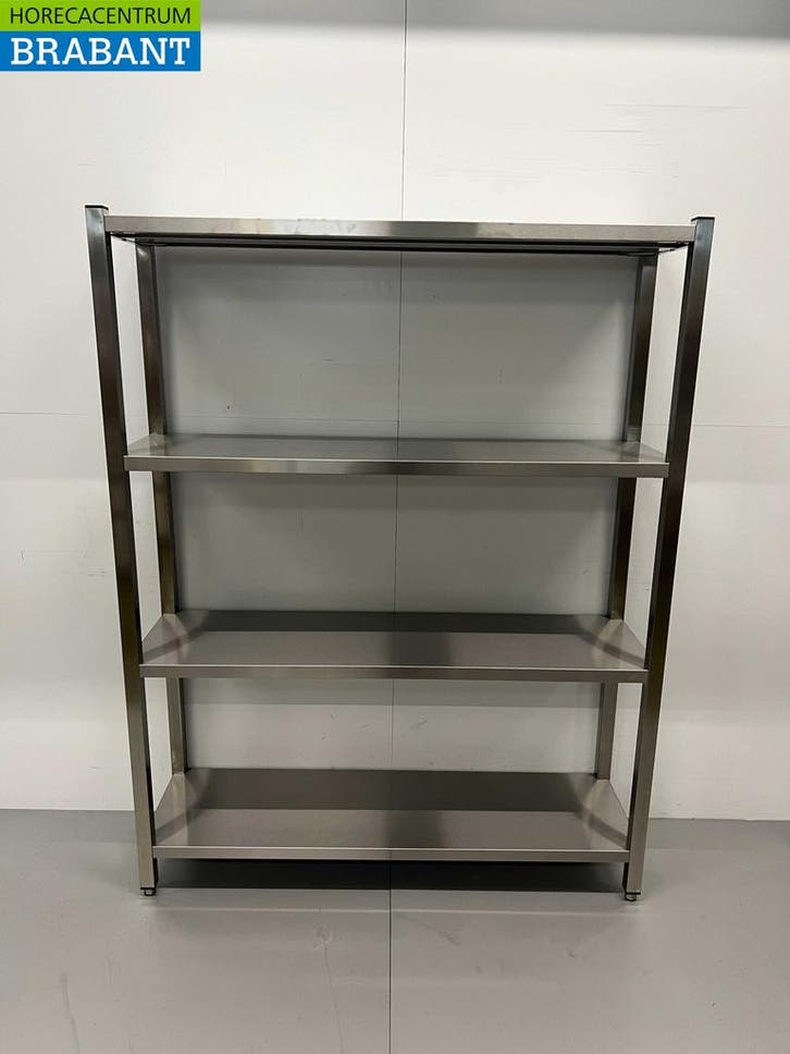 RVS Opbergrek Rek Stelling Premium-line 140 x 40 x 180 cm, Zakelijke goederen, Horeca | Meubilair en Inrichting, Ophalen of Verzenden