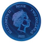 Niue. 2 Dollars 2022 1oz Niue Silver Calico Jack Jolly Roger