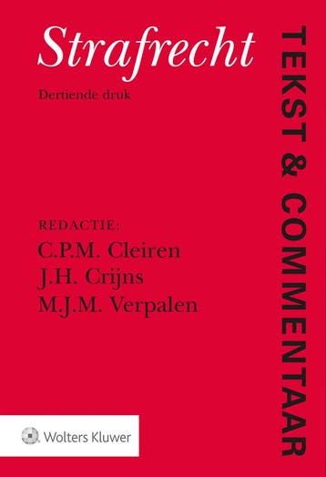 Strafrecht / Tekst & Commentaar 9789013155808, Boeken, Verzenden, Gelezen