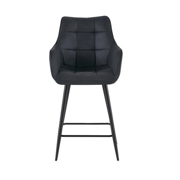 Lucille barstoel, yuma black (nieuw, outlet), Huis en Inrichting, Stoelen, Nieuw, Metaal, Stof
