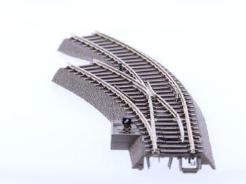 Schaal H0 Trix 62671 74490 Elektrische gebogen wissel lin..., Hobby & Loisirs créatifs, Trains miniatures | HO, Ophalen of Verzenden
