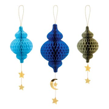 Ramadan Hangdecoratie 3 delig, Verzenden, Nieuw