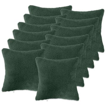 vidaXL Kussensloop 12 pcs HEERLEN Donkergroen 40 x 40 cm, Verzenden, Nieuw