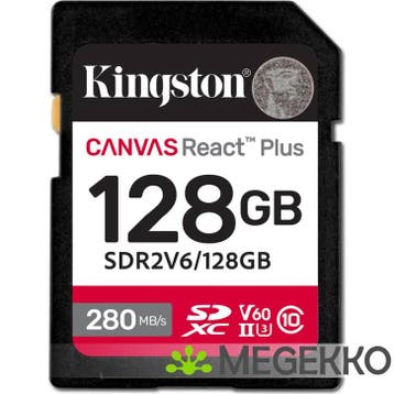 Kingston Canvas React Plus V60 128GB, Verzenden, Nieuw
