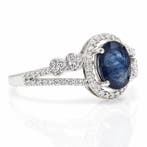 Sans prix de réserve - Bague Platine - 1.56ct. tw. Saphir -, Nieuw