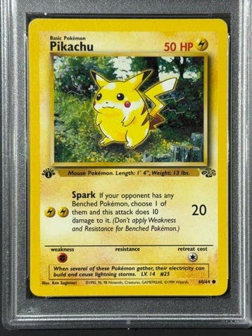 Pokémon - 1 Graded card - Pikachu Première édition - PSA 7, Hobby & Loisirs créatifs, Jeux de cartes à collectionner | Pokémon