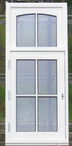 padoek houten raam , chassis , venster , kozijn 58 x 134 wit, Ophalen of Verzenden, Raamkozijn