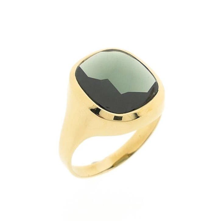 Gouden ring met toermalijn, Bijoux, Sacs & Beauté, Bagues, Enlèvement ou Envoi
