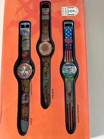 Jeux Olympiques - coffret de 3 Swatch Jeux okympiques