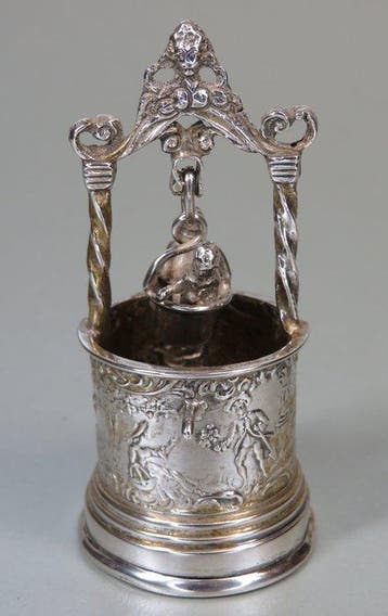 Ca 1900: Kindjes in een waterput (Simon Rosenau, Bad