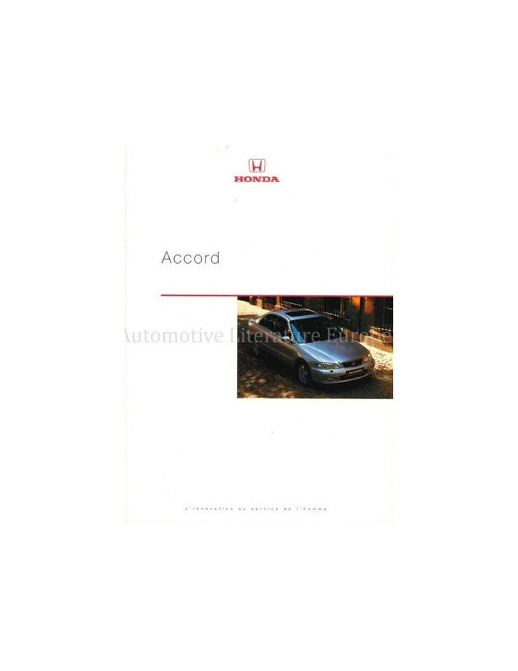 2000 HONDA ACCORD BROCHURE FRANS, Livres, Autos | Brochures & Magazines