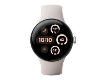 Google Pixel Watch 3 Bluetooth + Cellular 45 mm - Zilver, Verzenden, Zo goed als nieuw, Google