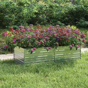 vidaXL Plantenbak verhoogd 160x80x45 cm gegalvaniseerd staal, Verzenden
