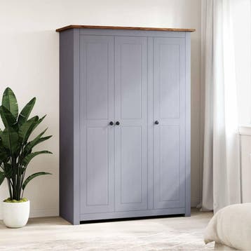vidaXL Kledingkast Panama Range 118x50x171,5 cm grenenhout, Verzenden