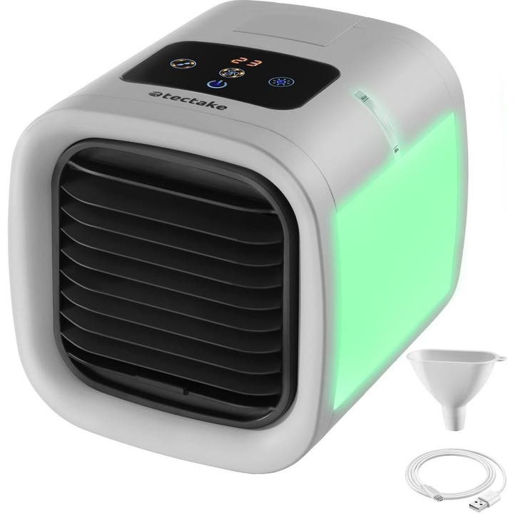 tectake 3-in-1 luchtkoeler Frosty met ledverlichting, 2 koel, Auto-onderdelen, Airco en Verwarming, Verzenden