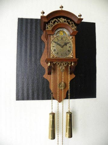 Sallander klok - Hout, Koper - 1970-1980, Antiek en Kunst
