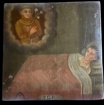 Votiefgeschenk - Hout - 1750-1800 - Italiaans volks-ex voto
