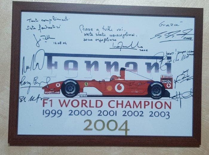 Poster - Ferrari - Ferrari formula uno Team schumacher &, Verzamelen, Automerken, Motoren en Formule 1