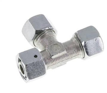 Raccord en T à angle droit 12L en acier zingué avec pivot, Verzenden, Nieuw