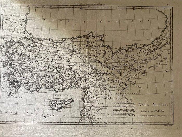 Azië - Klein-Azië; Vincenzo Coronelli / Venice - Asia Minor., Boeken, Atlassen en Landkaarten