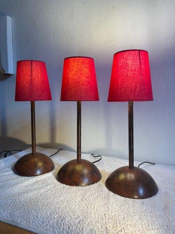 Herda - Lampe de table (3) - Métal, Textile