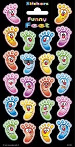 Emojis Voetjes Stickers, Verzenden, Nieuw
