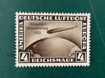 Duitse Rijk 1933 - 4 Mark Chicagofarth - MNH - Michel 498, Gestempeld