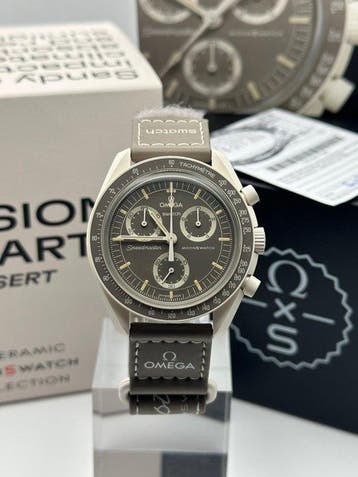 Omega x Swatch - Mission on Earth - Desert - Sans prix de, Handtassen en Accessoires, Horloges | Heren, Nieuw