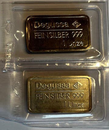2 troy ounce - Zilver .999 - Degussa, Germany (Zonder