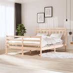 vidaXL Bedframe massief hout 160x200 cm, Verzenden, Nieuw