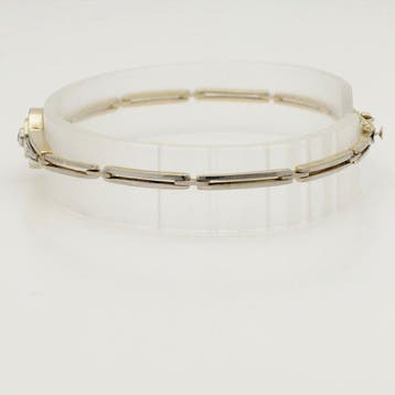 Armband - 14 karaat Geel goud, Witgoud Diamant (Natuurlijk)