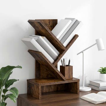 vidaXL Boomvormige boekenplank met 3 planken 30 x 18 x 48 cm, Verzenden, Nieuw
