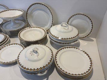 Keramis Boch - Eetservies (36) - Keramiek - 1920-1930.Zeer