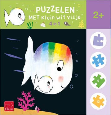Puzzelen met Klein wit visje. 4-in-1-puzzel (Goed), Boeken, Verzenden, Nieuw