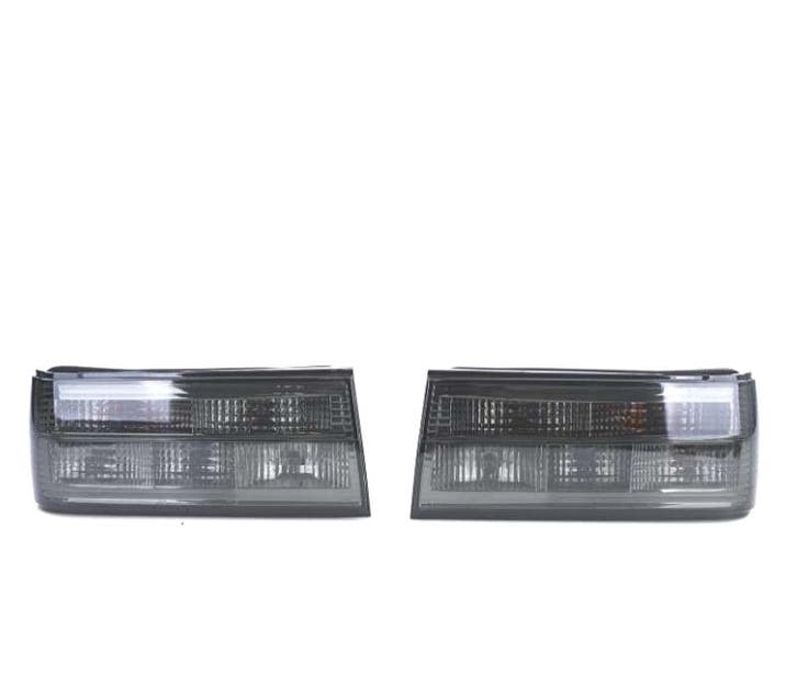FEUX ARRIÈRE BMW E30 87-90 CABRIO 90-93 FOND CHROMÉ FUMÉ, Auto-onderdelen, Verlichting, Verzenden