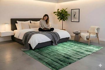 Gabbeh vert de luxe - Tapis - 180 cm - 120 cm - neuf et très, Maison & Meubles