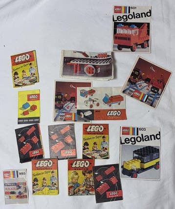 Lego Stenen - Lot vintage Lego boxes and manuals, Kinderen en Baby's, Nieuw