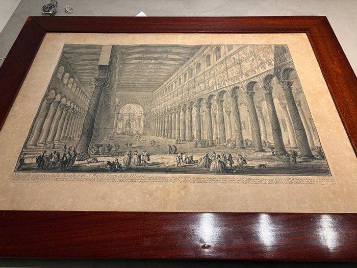 Giovanni Battista Piranesi (1720-1778) - Interno della, Antiquités & Art, Antiquités | Autres Antiquités