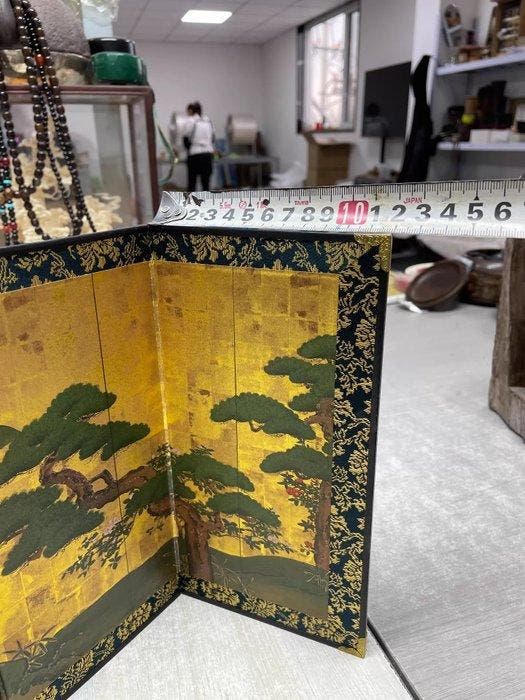 Paravent - Panneaux à âme en papier rigide, extérieur en, Antiquités & Art, Antiquités | Autres Antiquités