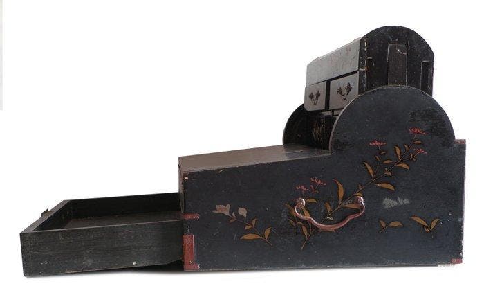 Reis-schrijftafel doosje - Hout - Japan - Meiji periode, Antiquités & Art, Antiquités | Autres Antiquités