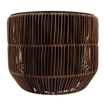 2dekans | Mica Decorations Pot Peta Rond - Donkerbruin -, Tuin en Terras, Bloempotten, Ophalen of Verzenden, Nieuw