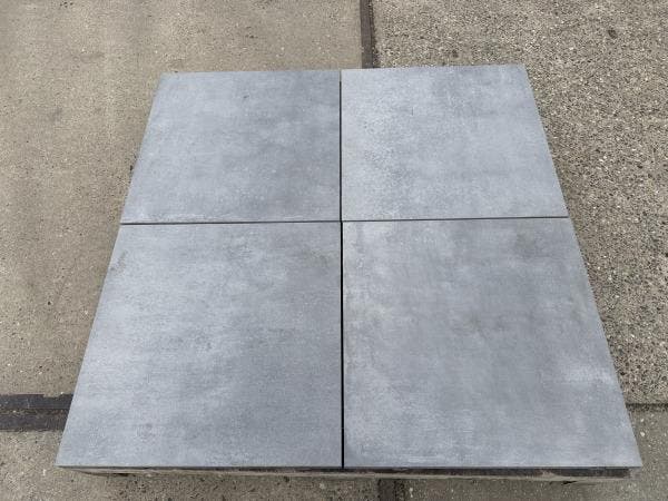 Veiling - 26,64 M2 Keramische Tegel Cementlook Grey 60x60x4, Tuin en Terras, Tegels en Klinkers