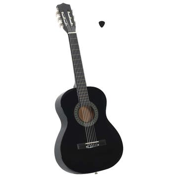 vidaXL Gitaar klassiek beginner en kinderen 3/4 36 zwart, Verzenden