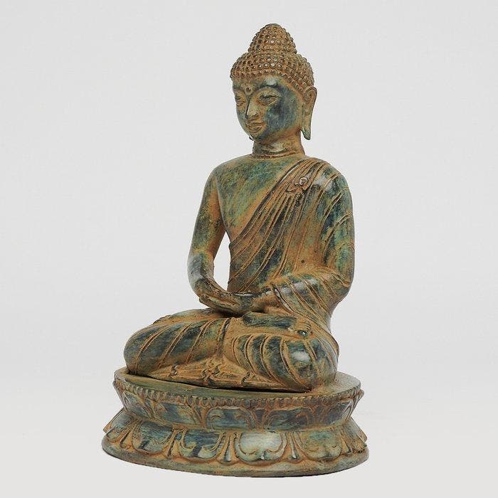 sculptuur, Sculpture, NO RESERVE PRICE - Buddha Dhyana, Antiquités & Art, Art | Objets design