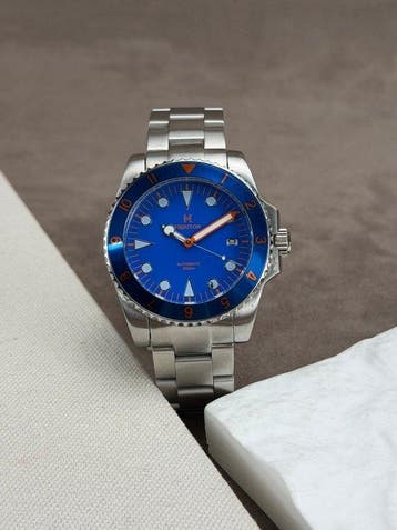 Heritor - Automatic Luciano Date - Navy - Sans prix de, Nieuw