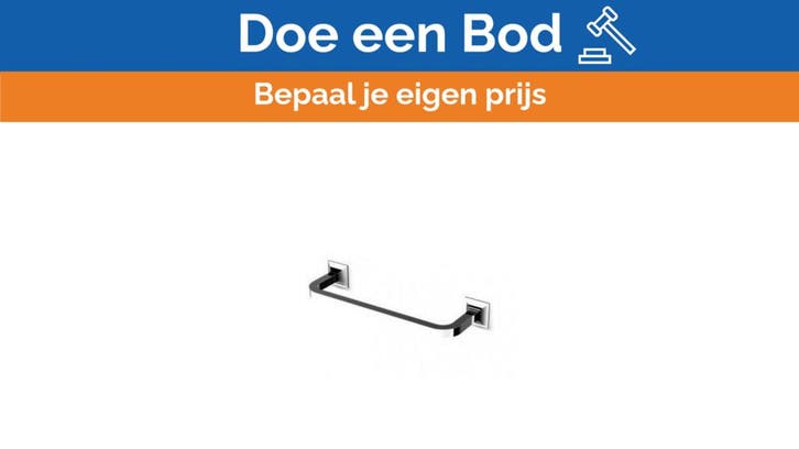 Bieden: Zucchetti Bellagio towel holder 300 mm, Doe-het-zelf en Bouw, Sanitair, Ophalen of Verzenden