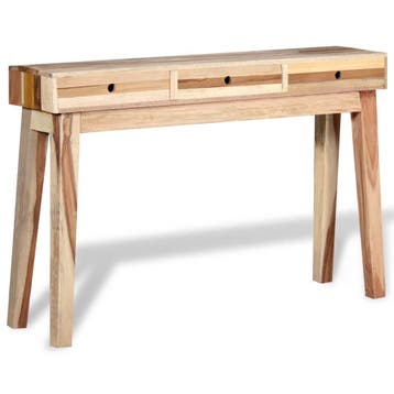 vidaXL Wandtafel massief gerecycled hout, Huis en Inrichting, Tafels | Bijzettafels, Verzenden, Nieuw