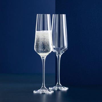 2dekans | Champagneglazen Set van 2 – 200 ml – Elegant, Ophalen of Verzenden, Nieuw